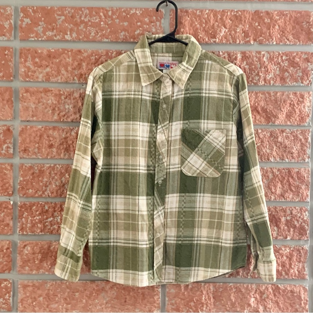 🌟 American sweetheart green flannel